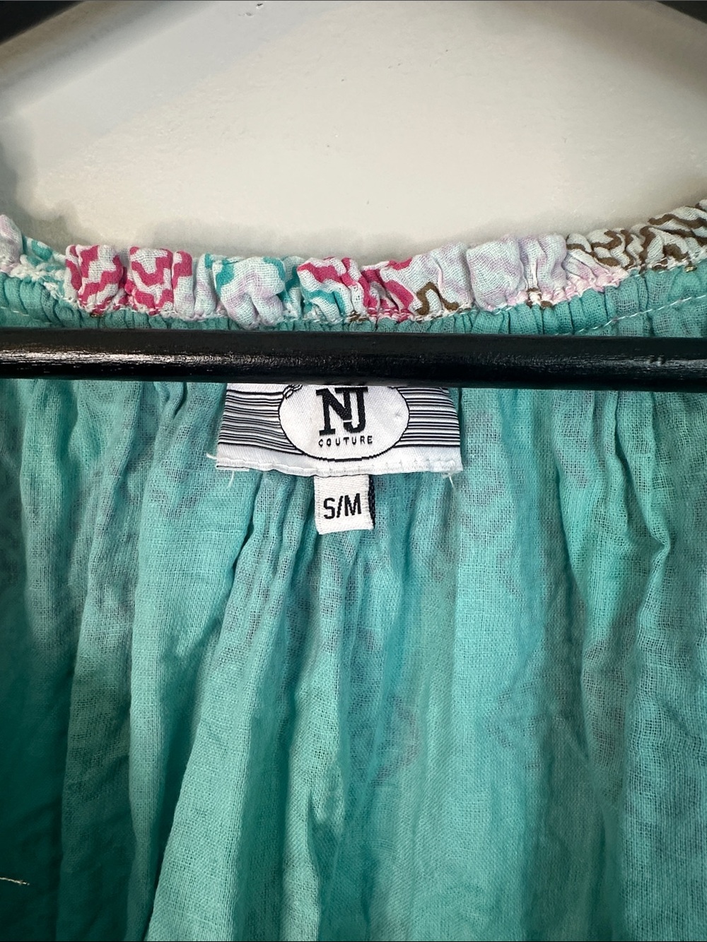 NJ Couture Boho Maxi Festival Dress With Metallic, Rope, Wooden Accents, S/M - Picture 4 of 5